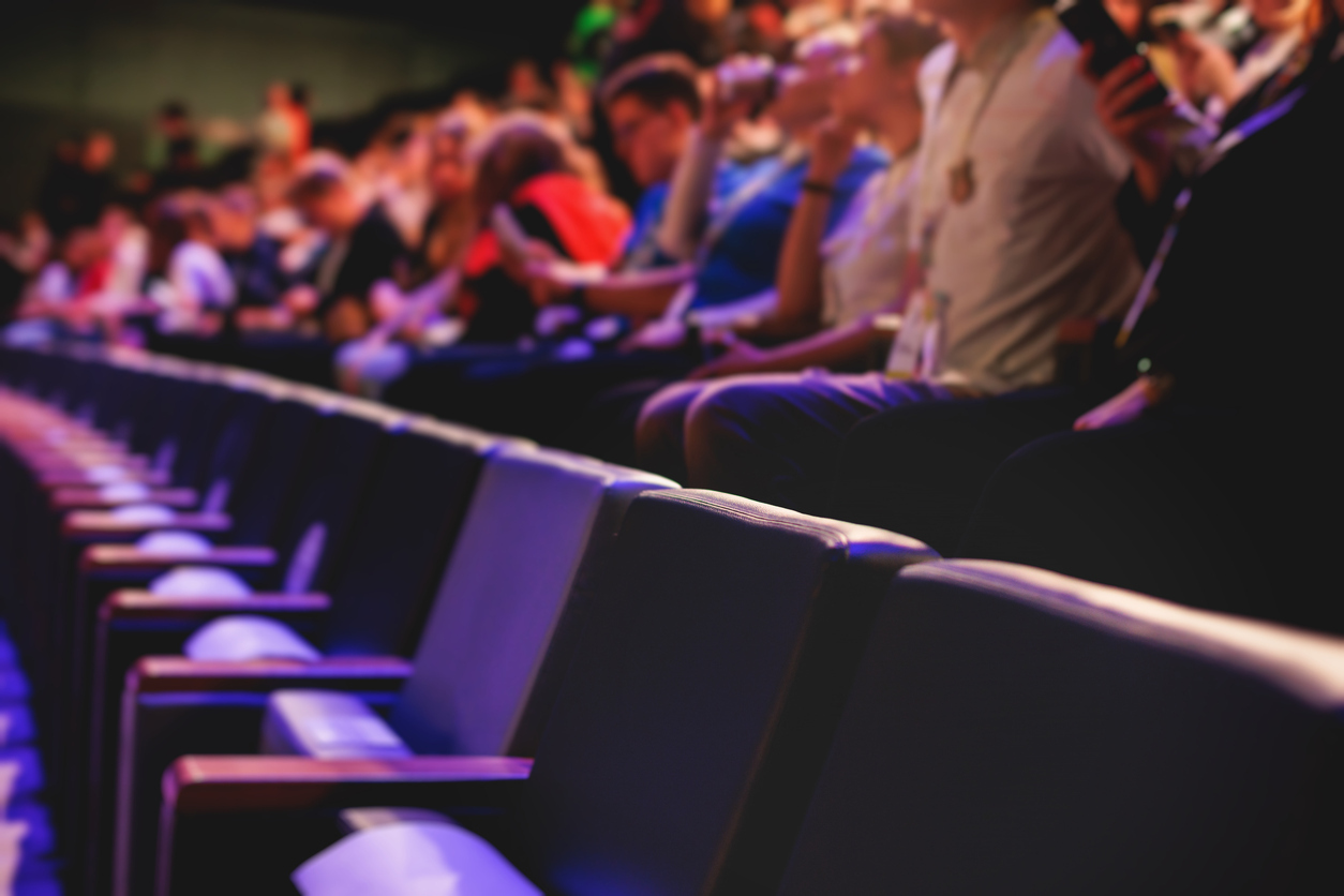 audience at an event venue